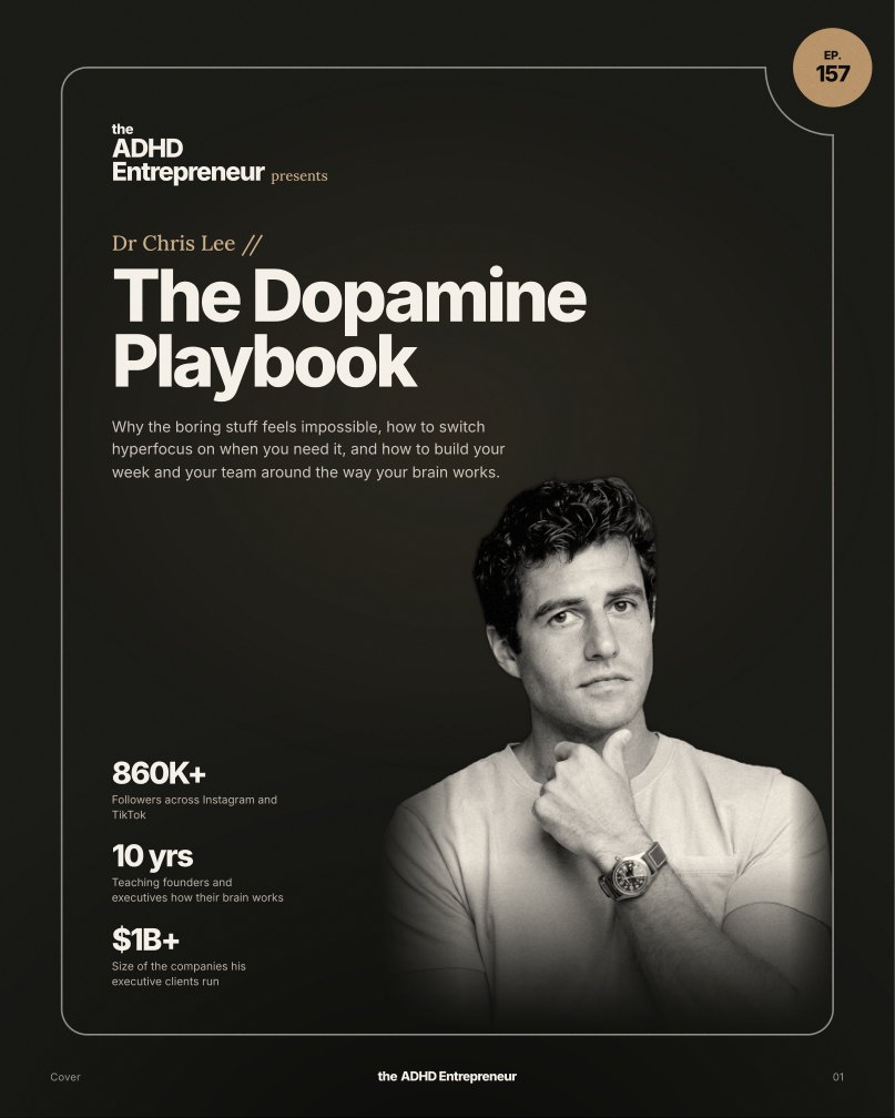 Cover of The Dopamine Playbook with Dr Chris Lee